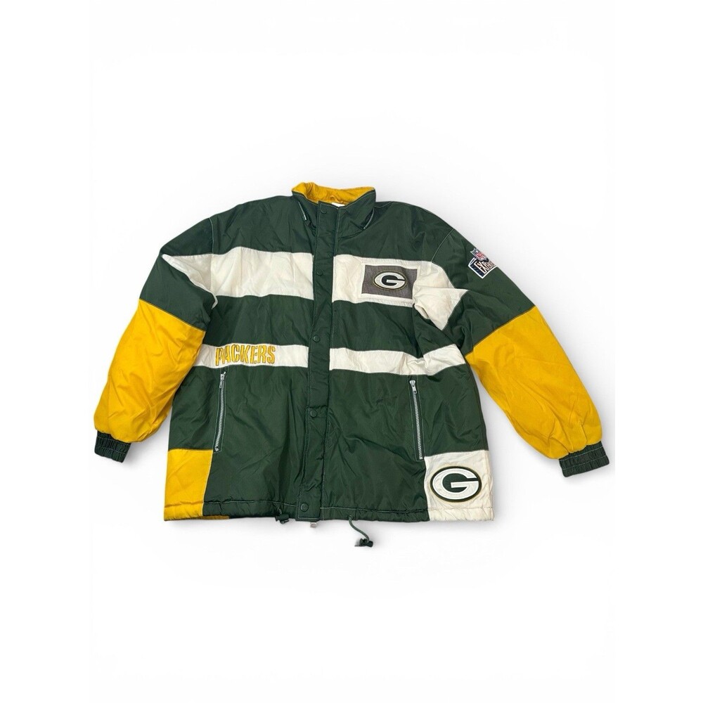 Rare VTG Pro Player Green Bay Packers NFL Jacket 90's Men's XL